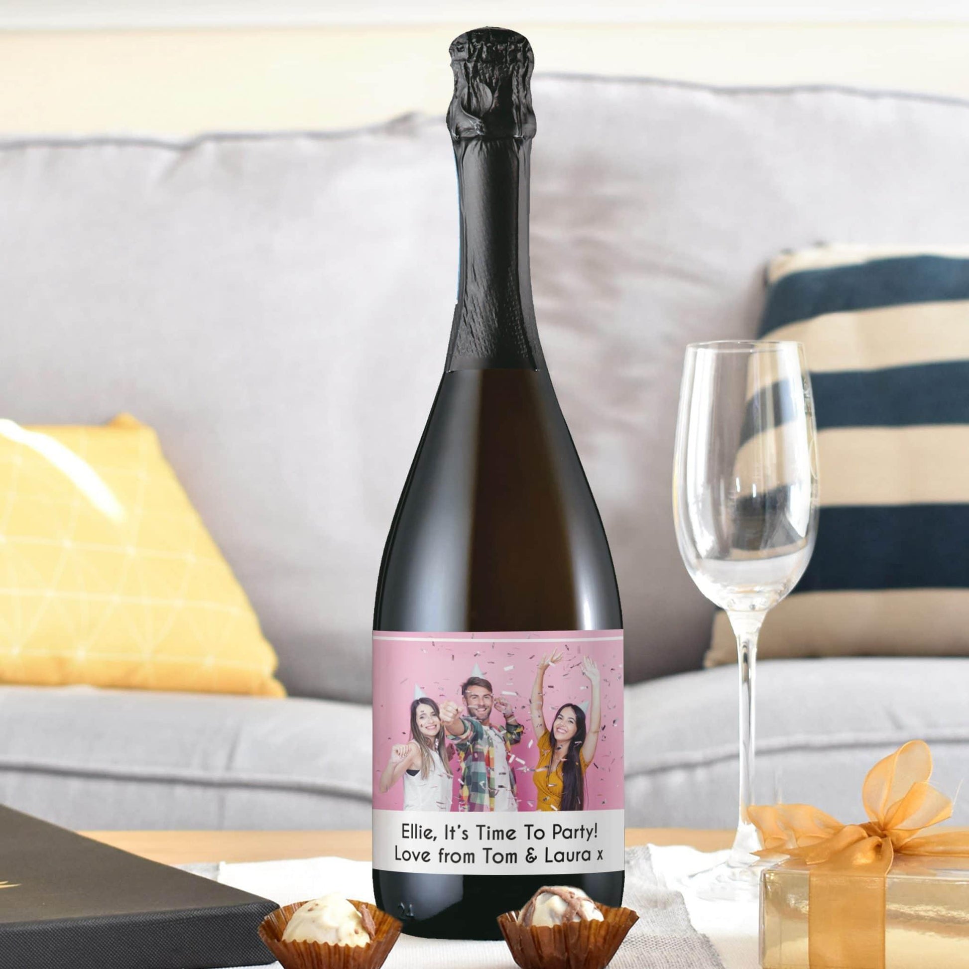 Personalised Photo Upload Prosecco Bottle