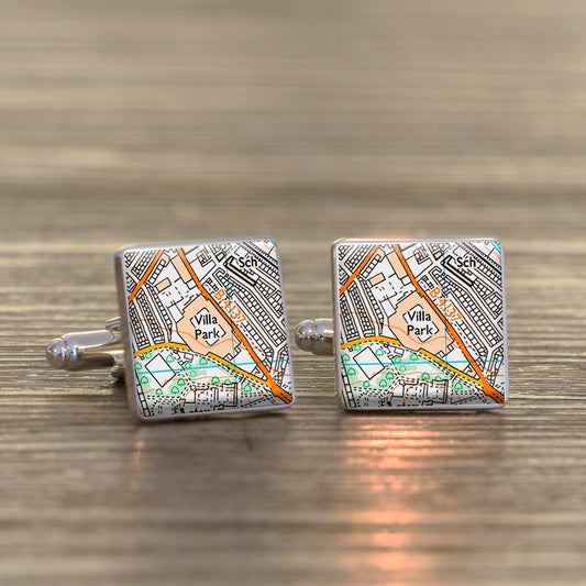 Aston Villa Cufflinks Football Ground