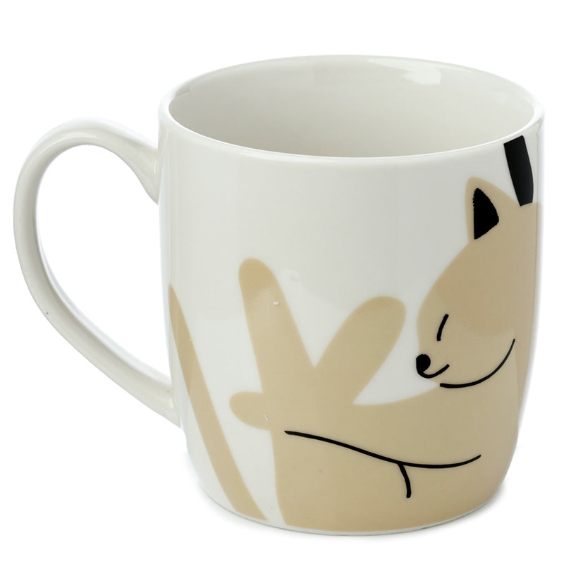 Cat's Life Porcelain Mug Set