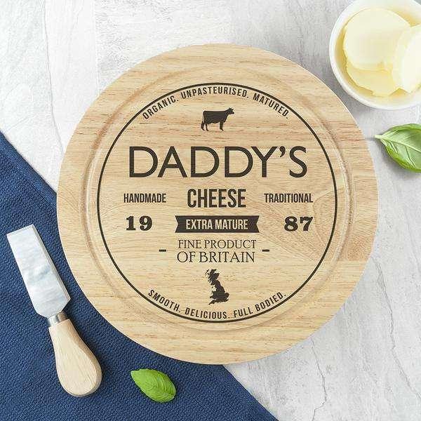 Personalised Traditional Brand Cheese Board Set - Myhappymoments.co.uk