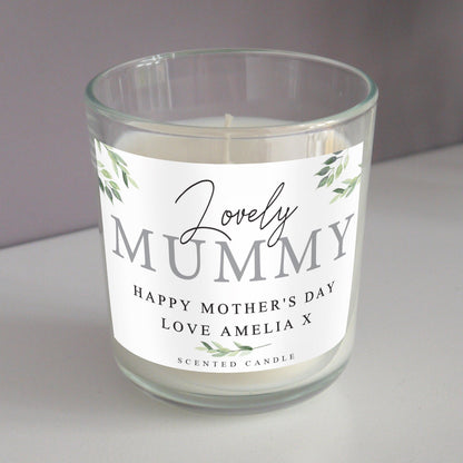 Personalised Botanical Scented Jar Candle