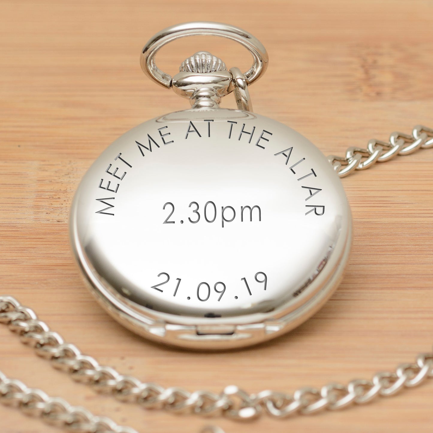 Personalised Meet Me At The Altar Pocket Watch - Groom