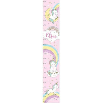 Personalised Baby Unicorn Height Chart - Myhappymoments.co.uk