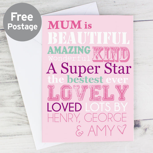 Personalised She Is... Card - Myhappymoments.co.uk