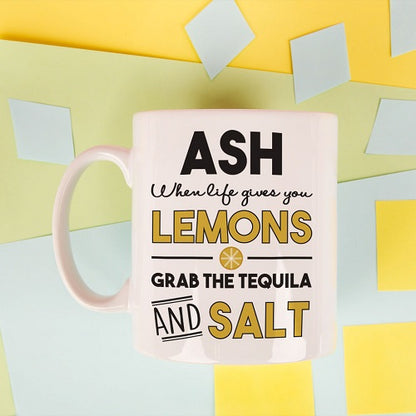 Personalised When Life Gives You Lemons Mug - Myhappymoments.co.uk