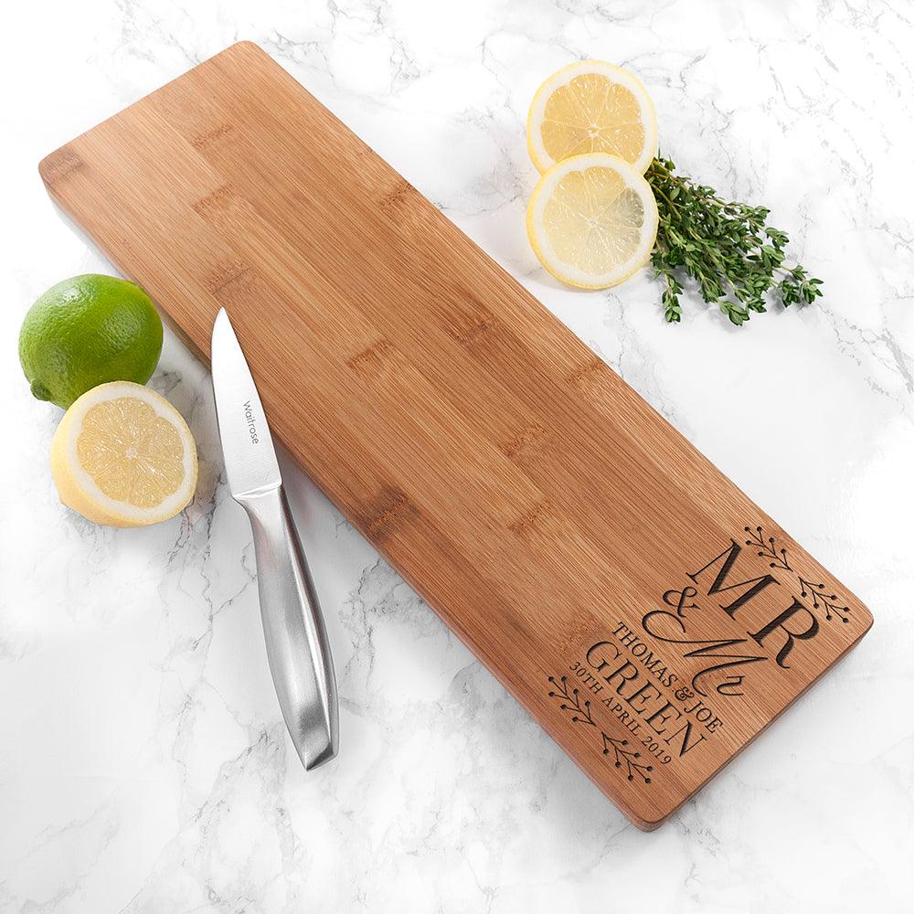 Personalised Wedding Wooden Serving Board