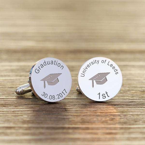 Personalised Graduation Cufflinks - Myhappymoments.co.uk