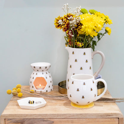 Bee Ceramic Flower Jug Vase