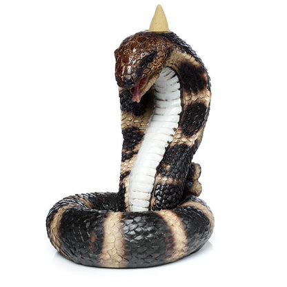 Coiled Cobra Snake Backflow Incense Burner