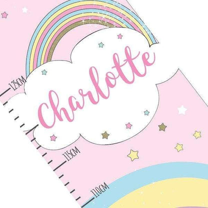 Personalised Baby Unicorn Height Chart - Myhappymoments.co.uk