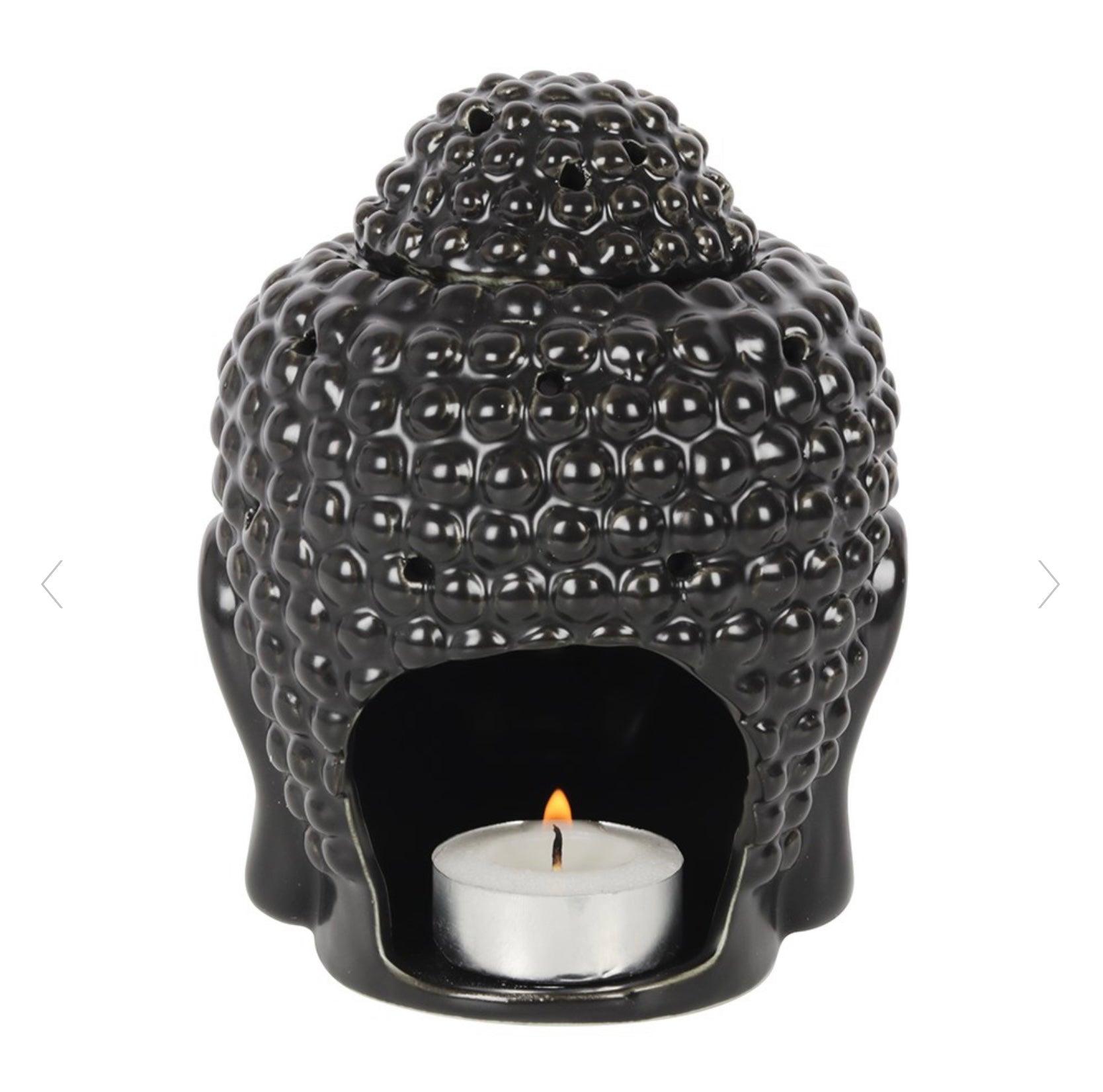 Black Buddha Head Oil Burner