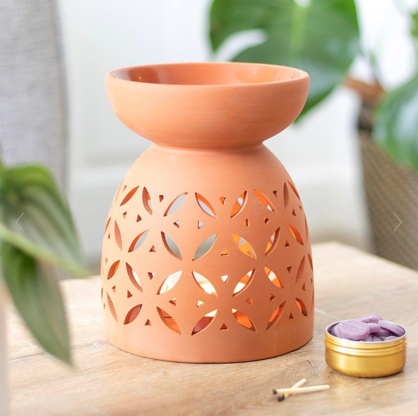 20cm Large Terracotta Oil Burner