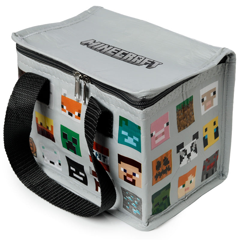 Official Licensed Minecraft Faces Lunch Bag