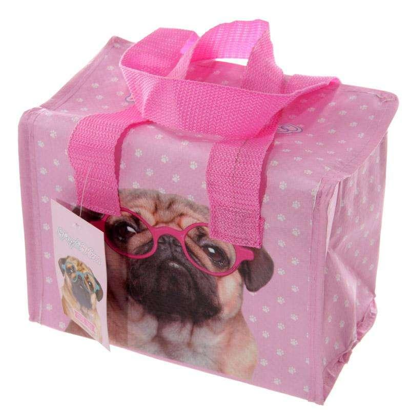 Pink Pug Lunch Bag - Myhappymoments.co.uk