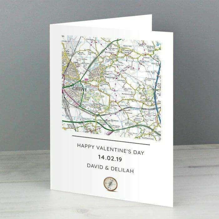 Personalised Special Location Map Card - Myhappymoments.co.uk