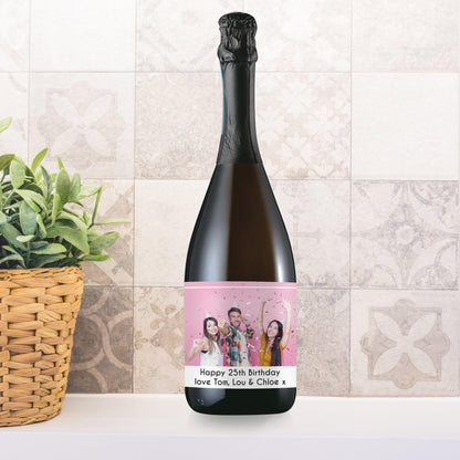 Personalised Photo Upload Prosecco Bottle