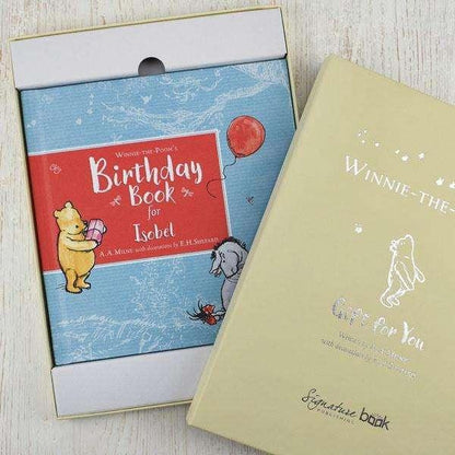 Personalised Winnie the Pooh Birthday Book - Myhappymoments.co.uk