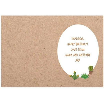 Personalised Cactus Card - Myhappymoments.co.uk