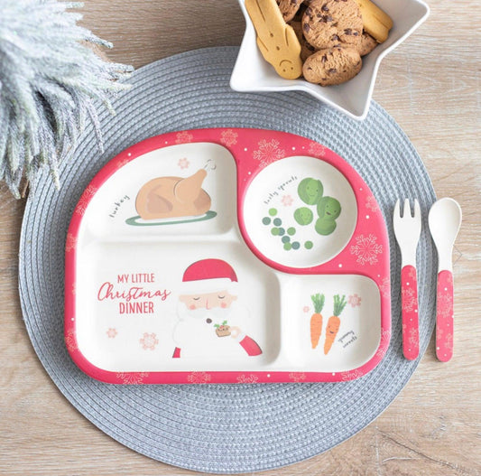 Bamboo Children's Christmas Dinner Set