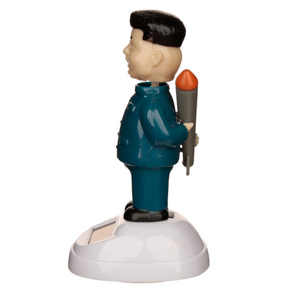 Solar Powered Dancing Dictator Rocket Man Toy - Myhappymoments.co.uk