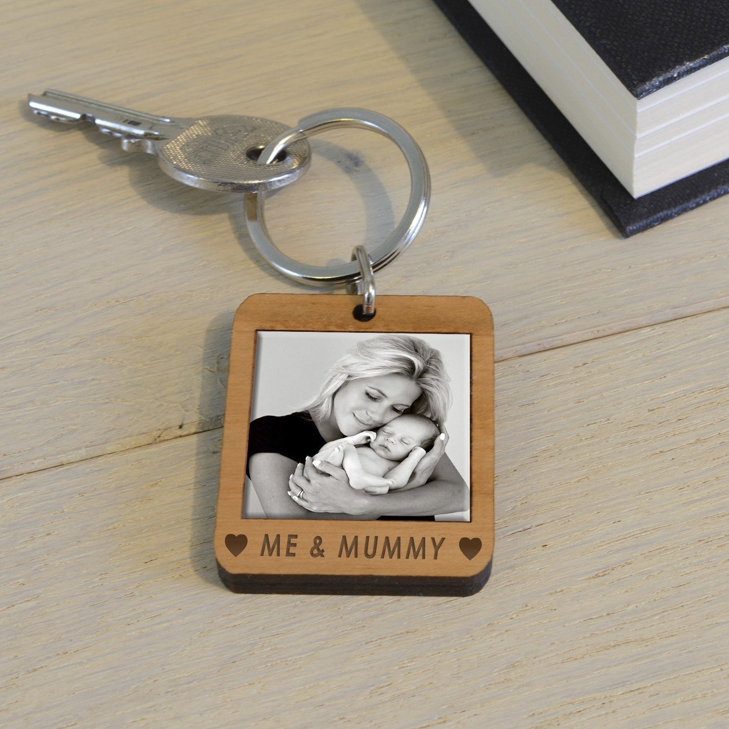 Personalised ME & Wooden Keyring