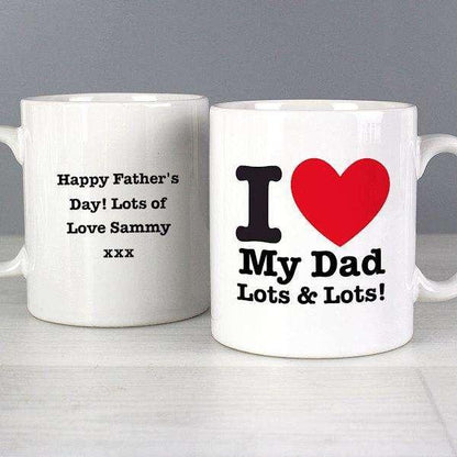 Personalised I LOVE Mug - Myhappymoments.co.uk