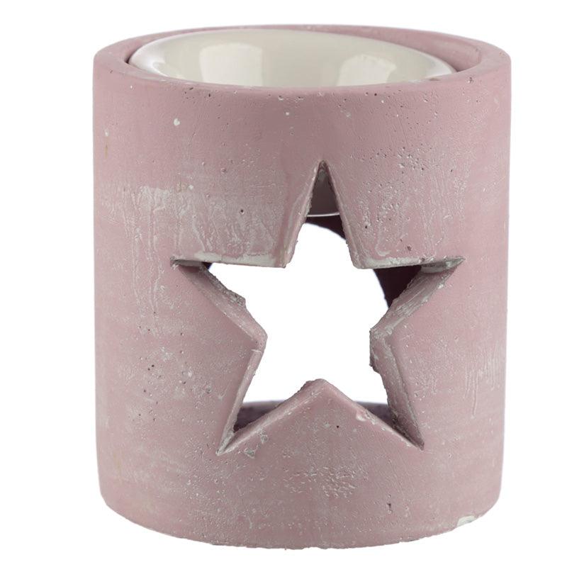 Concrete Christmas Star Pink Eden Oil Burner