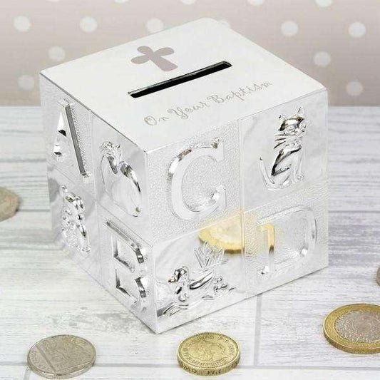 Baptism ABC Money Box - Myhappymoments.co.uk