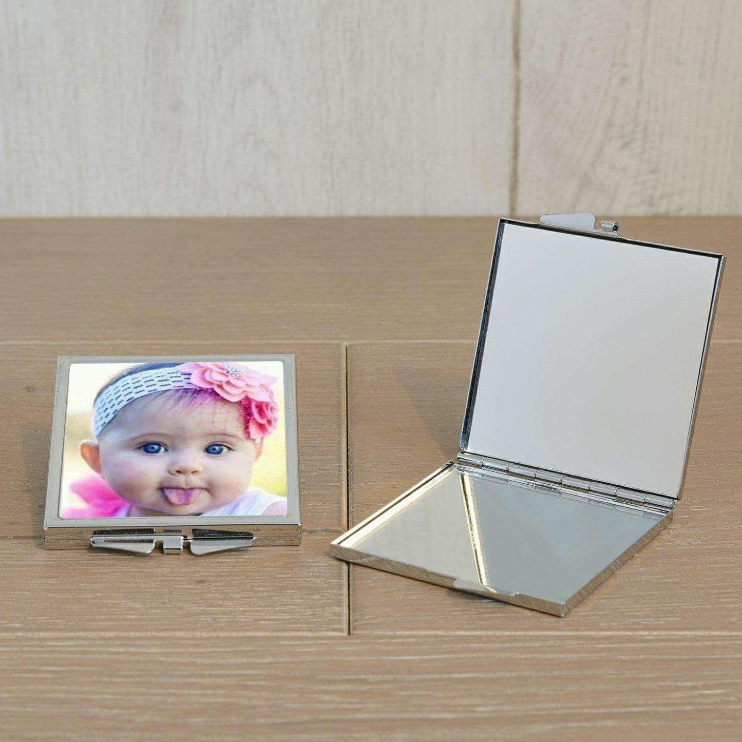 Personalised Photo Compact Mirror - Myhappymoments.co.uk