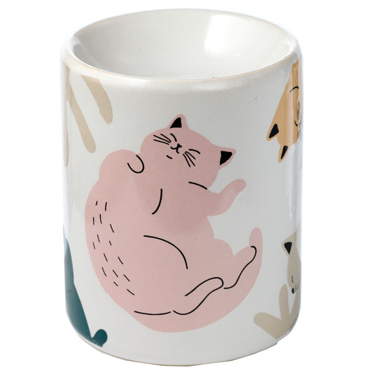 Cat's Life Printed Ceramic Oil Burner