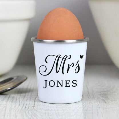 Personalised Mrs Egg Cup