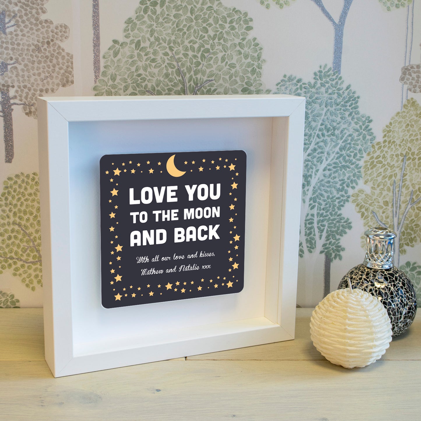 Love You To The Moon And Back Box Frame Wall Art