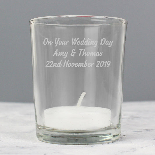 Personalised Votive Candle Holder - Myhappymoments.co.uk