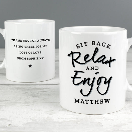 Pesonalised Sit Back & Relax Mug