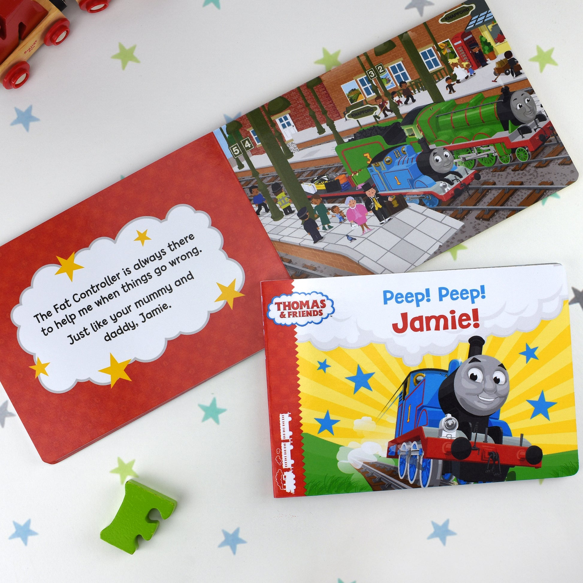 Personalised Thomas and Friends Peep Peep! Board Book - Myhappymoments.co.uk