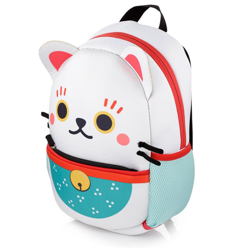 Kids School Neoprene Rucksack/Backpack - Maneki Neko Lucky Cat