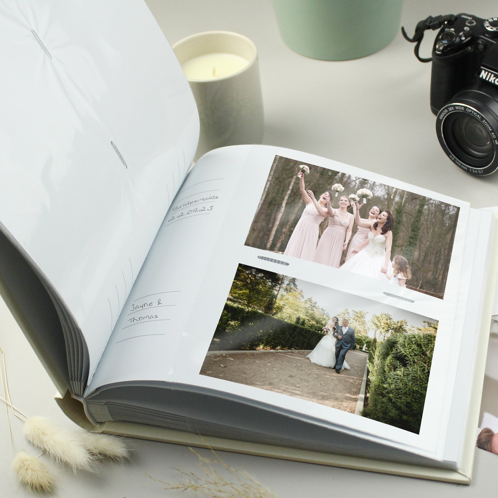 Personalised Photo Upload Square Photo Album | Wedding Photo Album