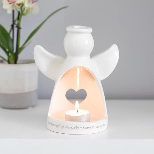 Guardian Angel Memorial Tealight Holder