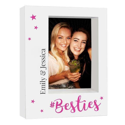 Personalised Hashtag Bestie Box Photo Frame 5x7 - Myhappymoments.co.uk