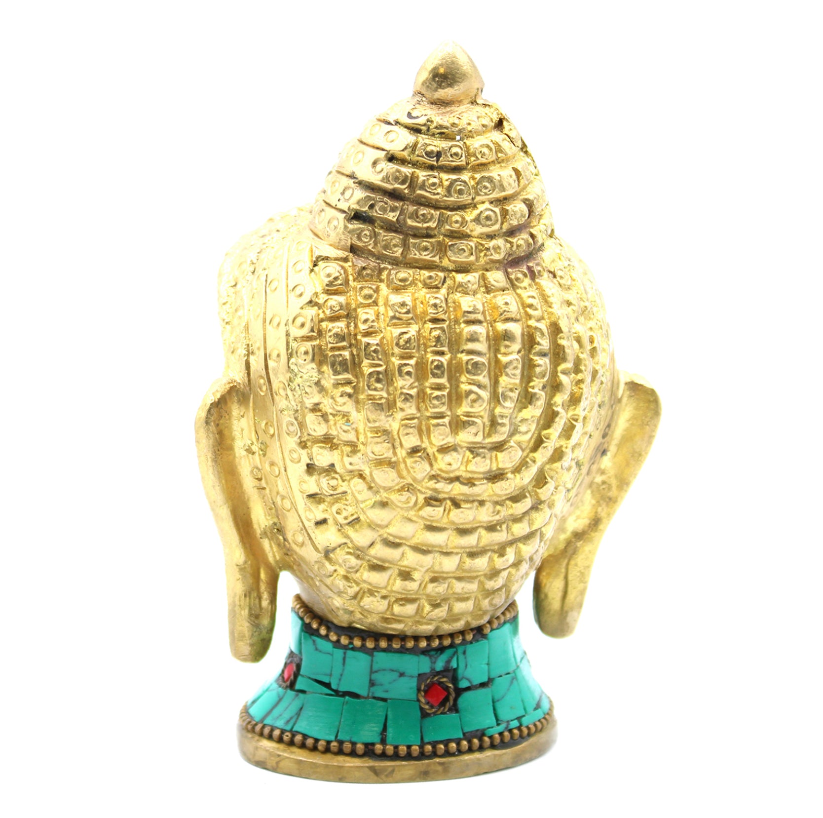 Buddha Head Brass Figurine