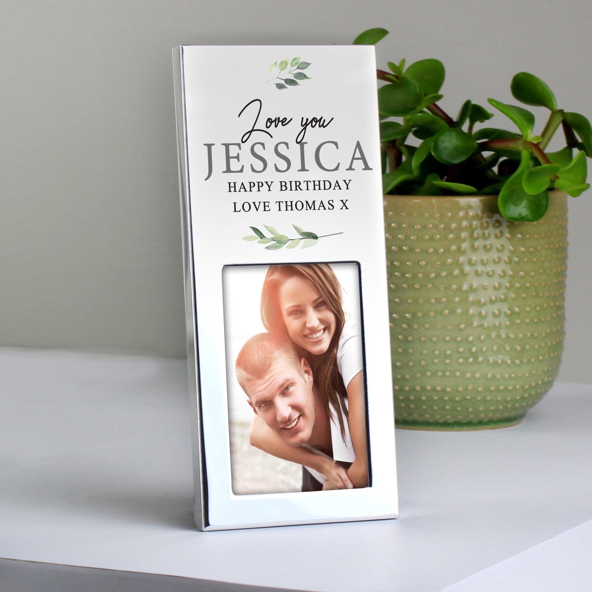 Personalised Botanical Photo Frame 2x3