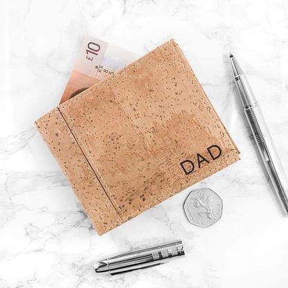 Personalised Vegan Cork Wallet - Myhappymoments.co.uk