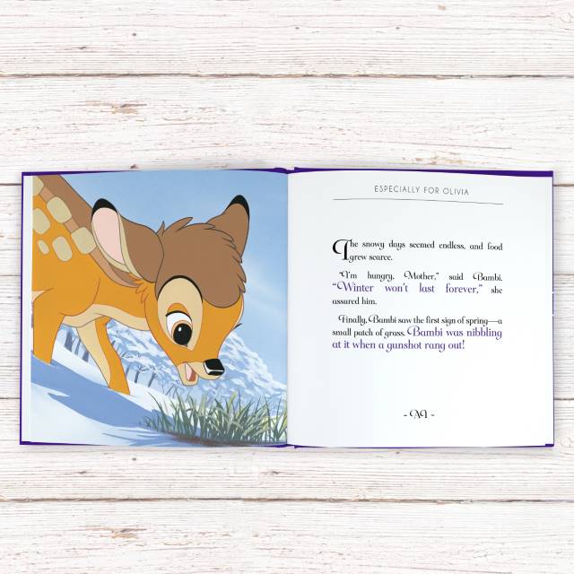 Personalised Disney Bambi Story Book - Myhappymoments.co.uk