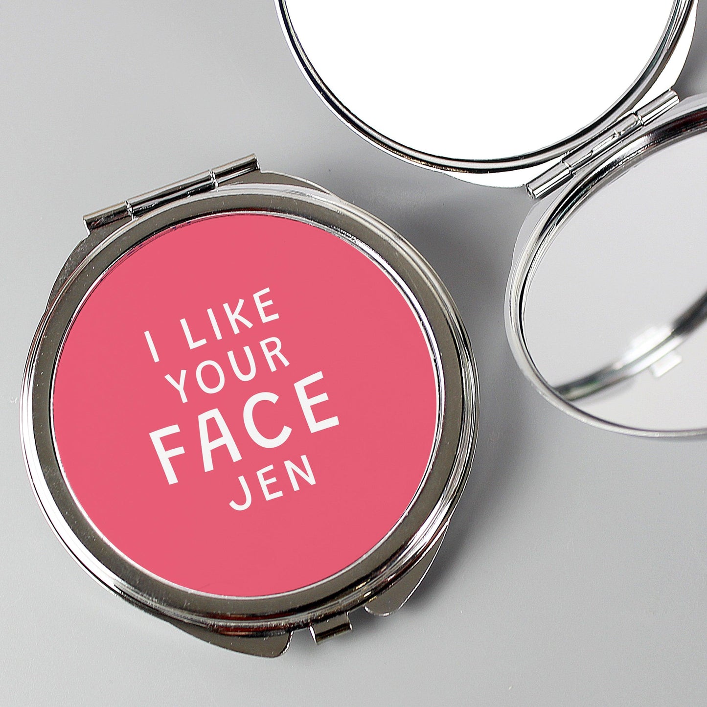 Personalised I Like Your Face Compact Mirror