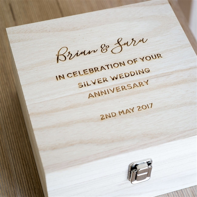 Personalised Wooden Keepsake Box - Myhappymoments.co.uk