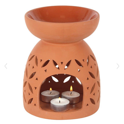 20cm Large Terracotta Oil Burner