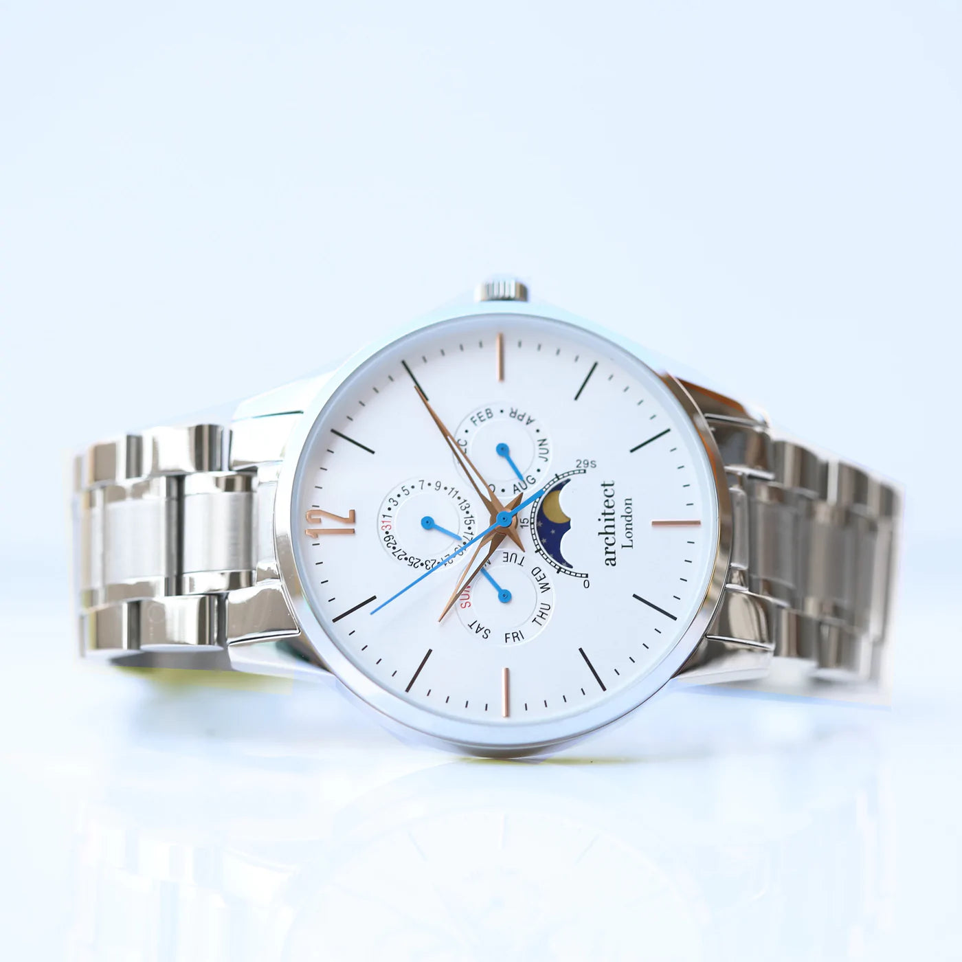 Personalised Men's Architect Apollo White Watch