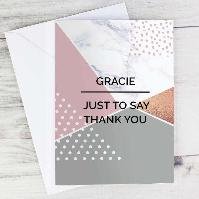 Personalised Geometric Card - Myhappymoments.co.uk