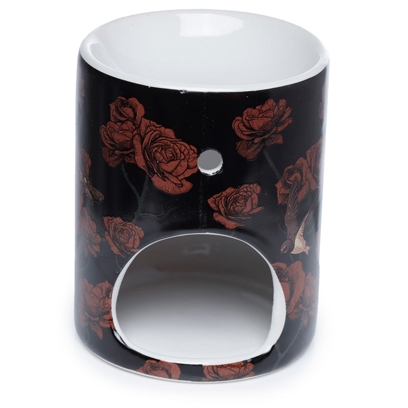 Skulls & Roses Printed Ceramic Oil Burner