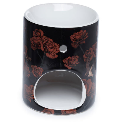 Skulls & Roses Printed Ceramic Oil Burner